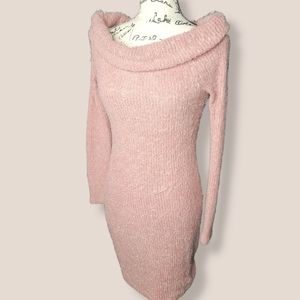 Light Pink Sweater Dress